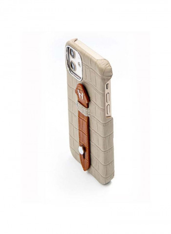 Mobile Case With  Mid Grip For Iphone 12 6.1بوصة رمادي