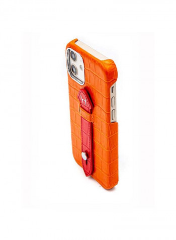Mobile Case With  Mid Grip For Iphone 12 6.1بوصة برتقالي