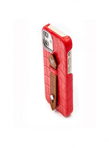 Mobile Case With  Mid Grip For Iphone 12 6.1بوصة أحمر