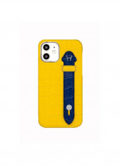 Mobile Case With  Side Grip For Iphone 12 6.1inch Yellow