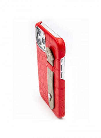 Mobile Case With  Side Grip For Iphone 12 Pro Max 6.7inch Red
