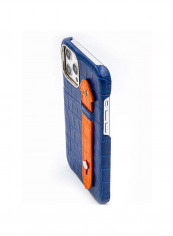 Mobile Case With  Side Grip For Iphone 12 Pro Max 6.7inch Blue