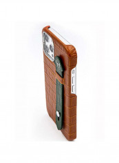 Mobile Case With  Side Grip For Iphone 12 Pro Max 6.7inch Brown