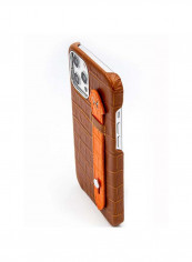 Mobile Case With  Side Grip For Iphone 12 Pro Max 6.7inch Brown