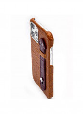 Mobile Case With  Side Grip For Iphone 12 Pro Max 6.7inch Brown