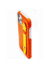 Mobile Case With  Side Grip For Iphone 12 Pro Max 6.7inch Orange