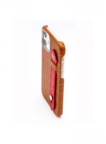 Mobile Case With  Side Grip For Iphone 12 6.1inch Brown