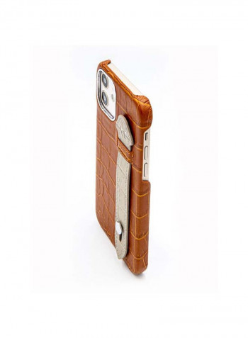 Mobile Case With  Side Grip For Iphone 12 6.1inch Brown