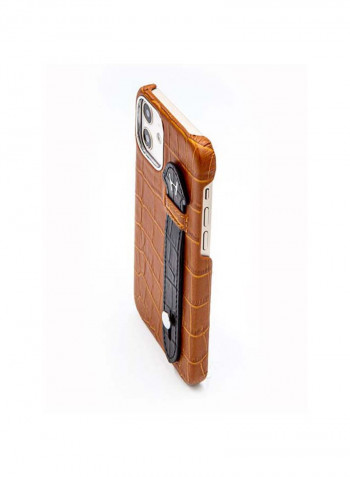 Mobile Case With  Side Grip For Iphone 12 6.1inch Brown