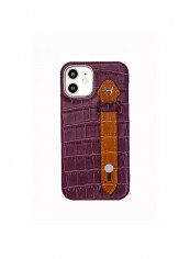 Mobile Case With  Side Grip For Iphone 12 6.1inch Purple