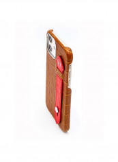 Mobile Case With  Side Grip For Iphone 12 6.1inch Brown
