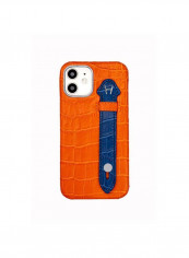 Mobile Case With  Side Grip For Iphone 12 6.1inch Orange