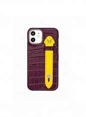 Mobile Case With  Side Grip For Iphone 12 6.1inch Purple