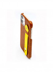 Mobile Case With  Side Grip For Iphone 12 6.1inch Brown