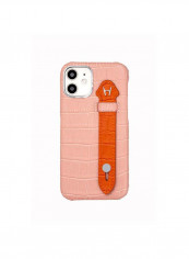 Mobile Case With  Side Grip For Iphone 12 6.1inch Pink