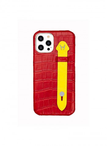 Mobile Case With  Side Grip For Iphone 12 Pro 6.1inch Maroon
