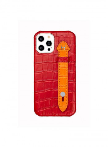 Mobile Case With  Side Grip For Iphone 12 Pro 6.1inch Maroon