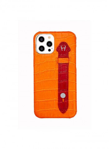 Mobile Case With  Side Grip For Iphone 12 Pro 6.1inch Orange