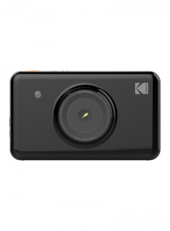 Mini Shot Instant Camera 10Mp With Built-In Bluetooth Black