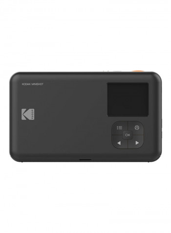 Mini Shot Instant Camera 10Mp With Built-In Bluetooth Black