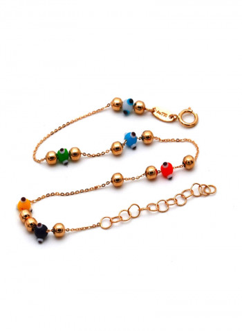 18 Karat Gold Bead Bracelet