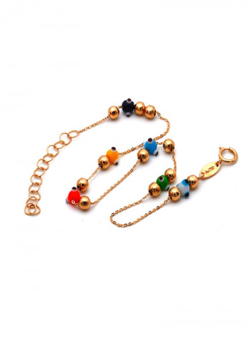 18 Karat Gold Bead Bracelet