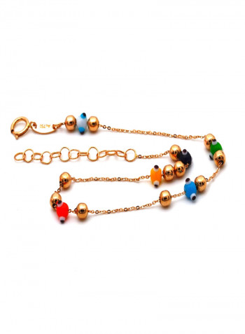 18 Karat Gold Bead Bracelet