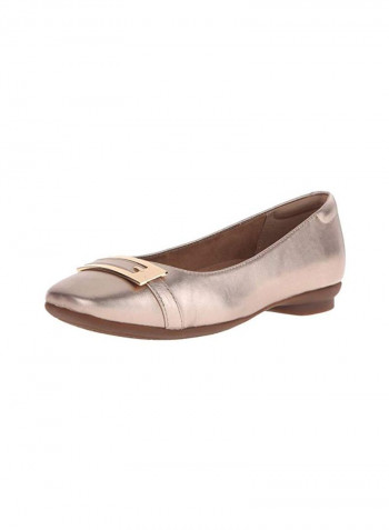 Candra Glare Ballerinas Metallic Gold