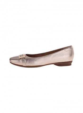 Candra Glare Ballerinas Metallic Gold