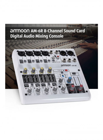 8-Channel Sound Card Digital Audio Mixing Console