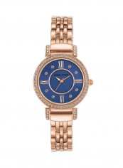 Women's Round Dial Analog Wrist Watch AK/2928NVRG