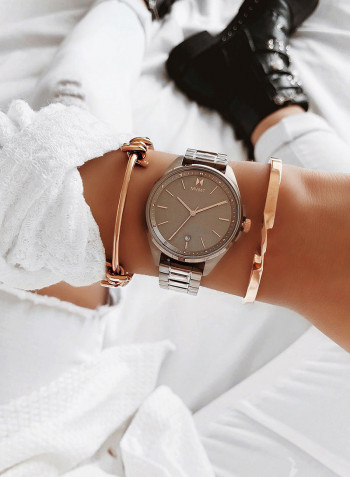 Women's Stainless Steel Analog Wrist Watch 28000003-D