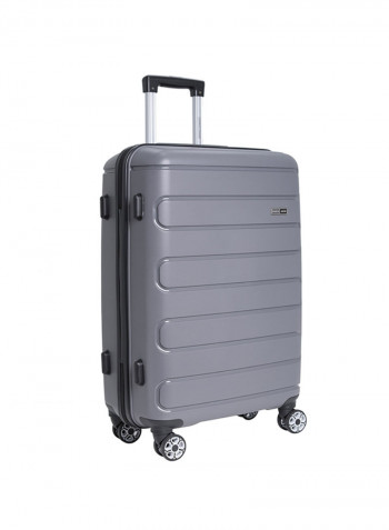 3-Piece Bricks Trolley Luggage Set Grey