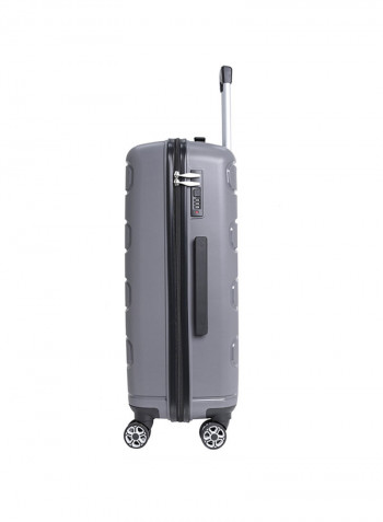 3-Piece Bricks Trolley Luggage Set Grey