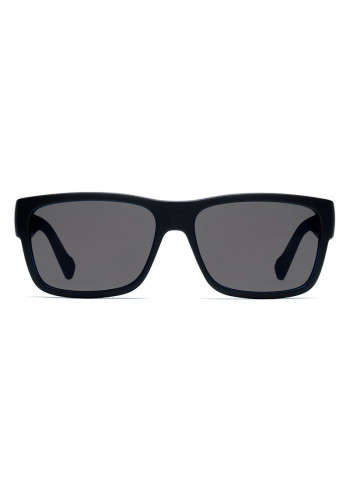 Men's Full Rim Rectangular Shaped Sunglasses - Lens Size: 58 mm