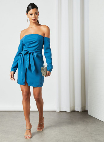 Bardot Mini Dress Blue