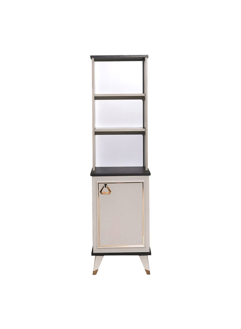 Messina Bookcase White 45x166x45cm