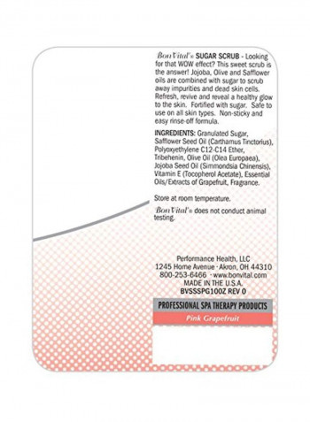 Exfoliating Sugar Scrub - Pink Grapefruit 100ounce