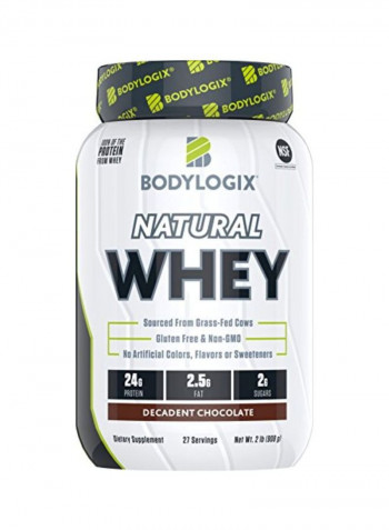 Natural Grass-Fed Whey Protein Powder - Decadent Chocolate