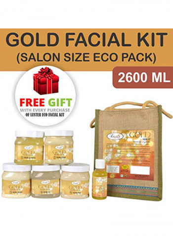 Pack Of 6 Gold Facial Kit 2600ml
