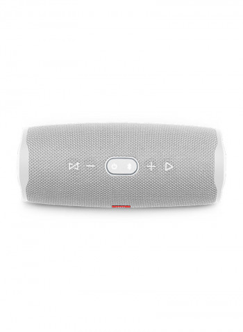 Charge 4 Portable Bluetooth Speaker White