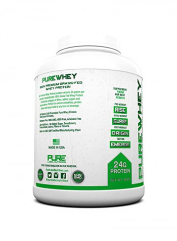 Purewhey 100% Premium Grass Fed Whey Protein
