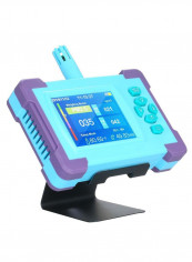 Air Quality Monitor Digital Gas Temp And Humidity Test Equipment Light Blue/Purple/Black