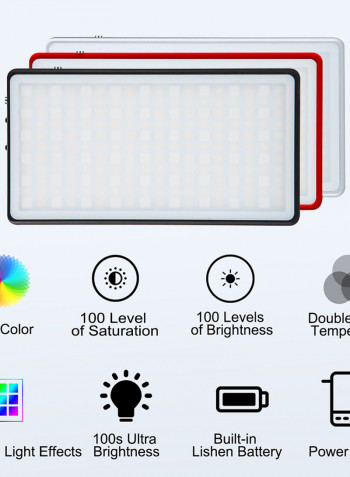 LituFoto Mini Pocket RGB LED Video Light Panel Silver