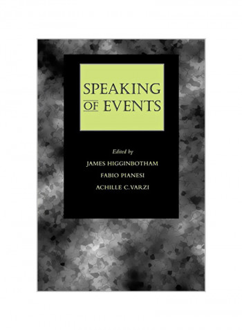 Speaking Of Events Paperback