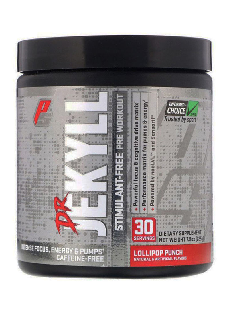 Dr Jekyll Stimulant Free Pre Workout Lollipop Punch