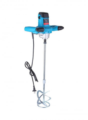 Handheld Electric Cement Mixer Blue/Silver/Black