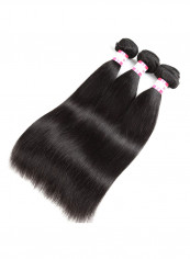 3 Bundles Unprocessed Straight Human Hair Set Black