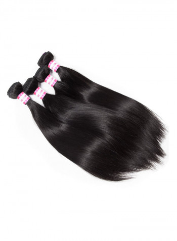 3 Bundles Unprocessed Straight Human Hair Set Black