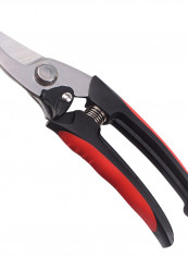 Bypass Pruner Gardening Clipper Black/Red/Silver 22 x 3 x 10cm